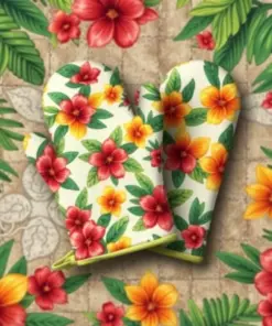 Aloha Print Kitchen Mitts Paint By Numbers