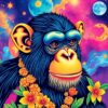 Cosmic Chimpanzee Paint Numbers