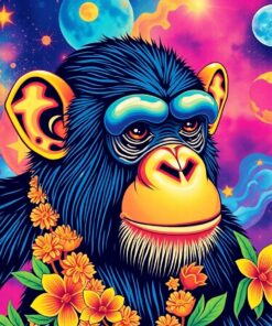 Cosmic Chimpanzee Paint Numbers