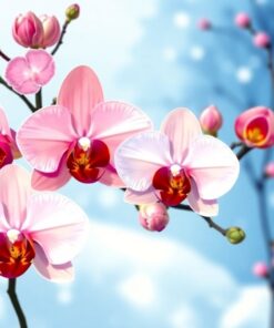 Alpine Frost Orchid Blooms Paint By Numbers