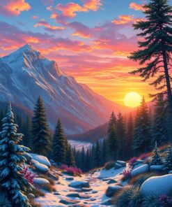 Tropical Sunrise Paint Numbers