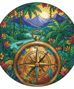 Amazon Expedition Brass Compass Paint By Numbers