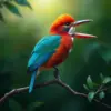 Amazonian Kingfisher paint by numbers