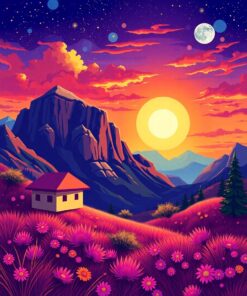 Through Palms Paint Numbers