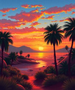 Tropics Dusk Paint Numbers