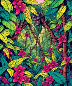 Tropical Vines Paint Numbers