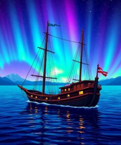 Midnight Ship Paint Numbers