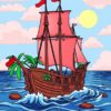 Pirate Ship Paint Numbers