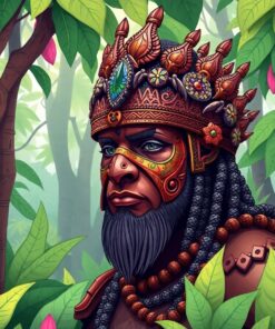 Ancient Cacao Grove Protector Paint By Numbers