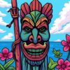 Tiki Figure Paint Numbers