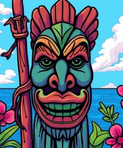 Tiki Figure Paint Numbers