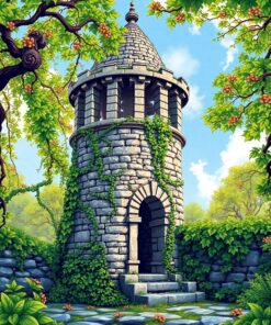 Stone Belfry Paint Numbers