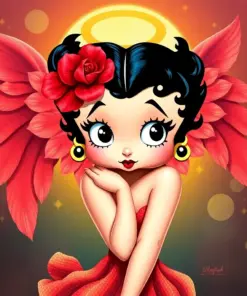 Angel Betty Boop Paint By Numbers