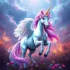 Angelic Unicorn paint by numbers