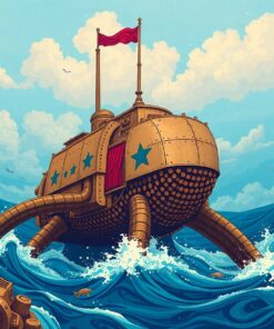 Antique Armored Sea Giant Paint By Numbers