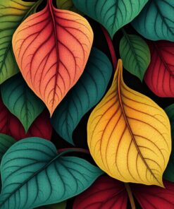 Nouveau Leaves Paint Numbers