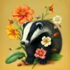 Antique Badger Botanical Bloom Paint By Numbers