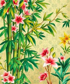 Botanical Mural Paint Numbers