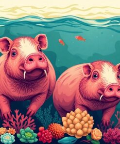 Antique Benthic Sea Pigs Paint By Numbers