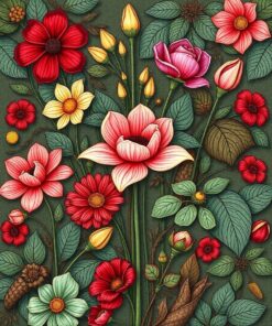 Chocolate Flora Paint Numbers