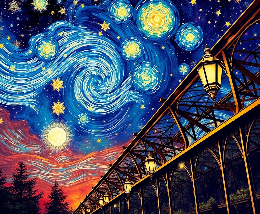 antique-brass-canopy-sky-paint-by-numbers-kit-vintage-starry