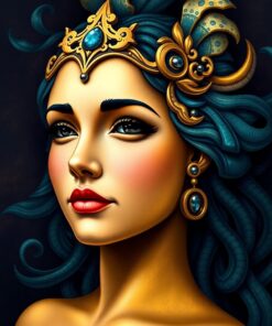 Mermaid Portrait Paint Numbers