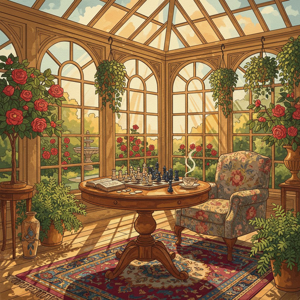 antique-chess-sunroom-retreat-paint-by-numbers-kit