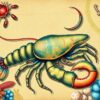 Antique Coastal Crustacean Paint By Numbers