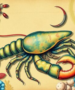 Antique Coastal Crustacean Paint By Numbers