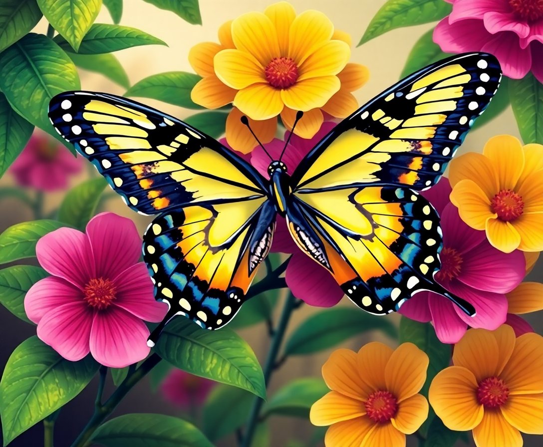 antique-conservatory-swallowtails-paint-by-numbers-kit