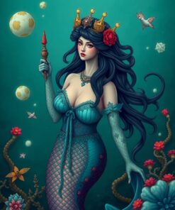 Ocean Mermaid Paint Numbers