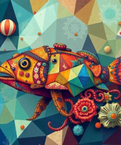 Antique Deep Sea Geometry Paint By Numbers