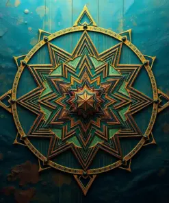 Antique Deep Sea Geometry paint by numbers