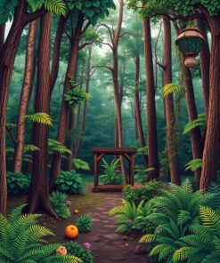 Woods Sanctuary Paint Numbers