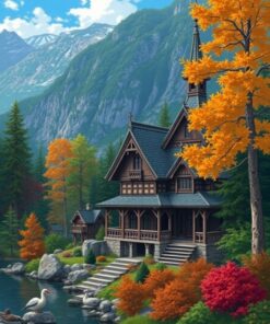 Forest Temple Paint Numbers