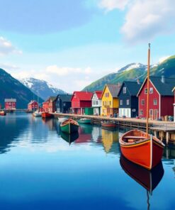 Village Floats Paint Numbers