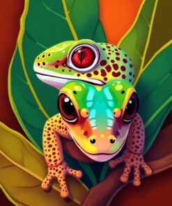 Leaf Portrait Paint Numbers