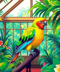 Tropical Bird Paint Numbers