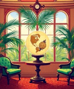 Palm Shadows Paint Numbers