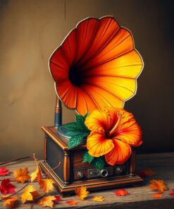 Dried Hibiscus Paint Numbers