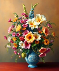 Floral Arrangement Paint Numbers