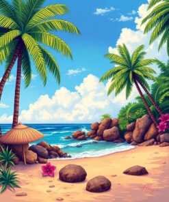 Beach Melody Paint Numbers