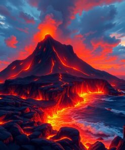 Lava Glow Paint Numbers