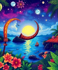 Tropical Solstice Paint Numbers