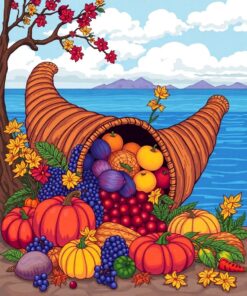 Island Cornucopia Paint Numbers