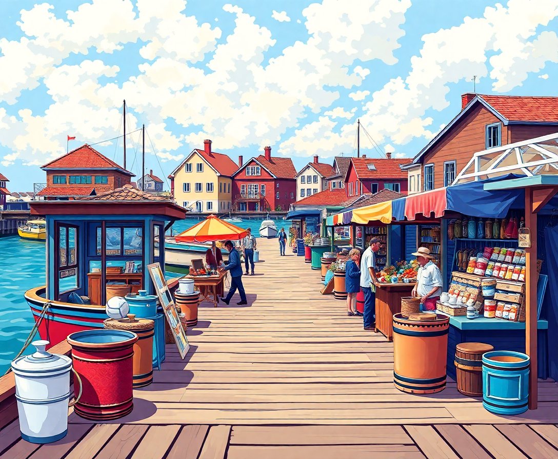 antique-island-dock-vendors-paint-by-numbers-kit