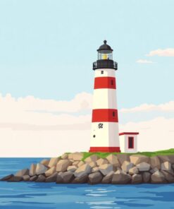 Lighthouse Beacon Paint Numbers