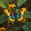 Antique Jacamar Butterfly Hunt Paint By Numbers
