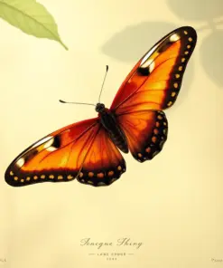 Antique Jacamar Butterfly Hunt Paint By Numbers