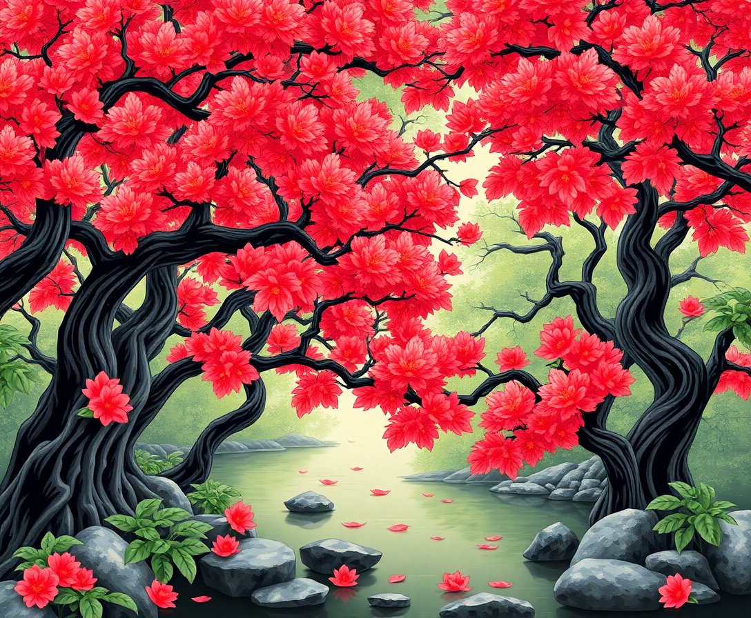 antique-japanese-banyan-serenade-paint-by-numbers-kit